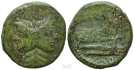 SEXTUS POMPEY. As (42-38 BC). Uncertain mint in Sicily