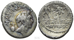 SEXTUS POMPEIUS MAGNUS PIUS. Denarius (37/6 BC). Uncertain Sicilian mint
