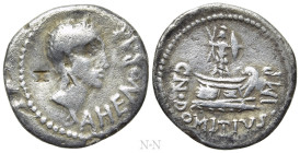 CN. DOMITIUS L. F. AHENOBARBUS. Denarius (41-40 BC). Uncertain mint along the Adriatic or Ionian Sea
