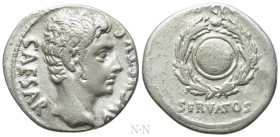 AUGUSTUS (27 BC-14 AD). Denarius. Uncertain Spanish mint (Colonia Patricia?)