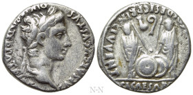 AUGUSTUS (27 BC-14 AD). Denarius. Lugdunum