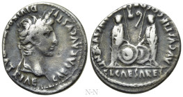 AUGUSTUS (27 BC-14 AD). Denarius. Lugdunum