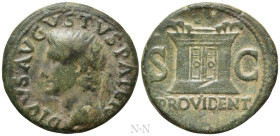 DIVUS AUGUSTUS (Died 14). Dupondius. Rome. Struck under Tiberius
