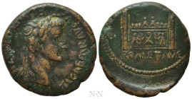 TIBERIUS (Caesar, 4-14). As. Lugdunum