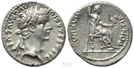 TIBERIUS (14-37). Denarius. "Tribute Penny" type. Lugdunum