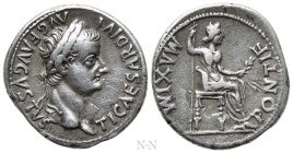 TIBERIUS (14-37). Denarius. "Tribute Penny" type. Lugdunum