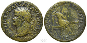 NERO (54-68). Dupondius. Lugdunum