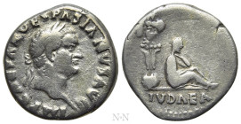 VESPASIAN (69-79). Denarius. Rome. "Judaea Capta" issue