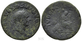 VESPASIAN (69-79). As. Lugdunum. "Judaea Capta" commemorative