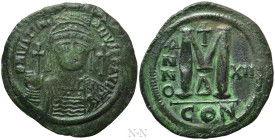 JUSTINIAN I (527-565). Follis. Constantinople. Dated RY 12 (538/9)
