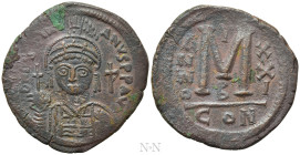 JUSTINIAN I (527-565). Follis. Constantinople. Dated RY 21 (547/8)