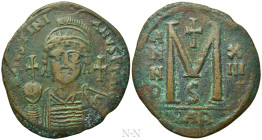 JUSTINIAN I (527-565). Follis. Carthage. Dated RY 13 (539/40)