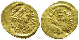 MAURICE TIBERIUS (582-602). GOLD Tremissis. Constantinople