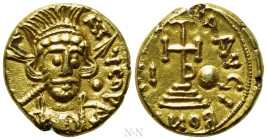 CONSTANTINE IV POGONATUS (668-685). GOLD Solidus. Carthage. Dated IY 10 (681/2)