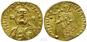 JUSTINIAN II (First reign, 685-695). GOLD Semissis. Constantinople