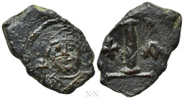 LEONTIUS (695-698). Decanummium. Constantinople. Dated RY 1 (695/6)