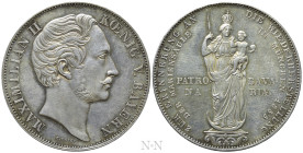 GERMANY. Bavaria. Maximilian II Joseph (1848-1864). Doppelgulden (1855). München