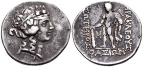 ISLANDS OFF THRACE, Thasos. Circa 168/7-148 BC. Tetradrachm (Silver, 34 mm, 16.59 g, 12 h). Head of youthful Dionysos to right, wreathed with ivy. Rev...