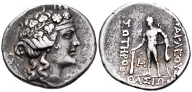 ISLANDS OFF THRACE, Thasos. 168/167-148 BC. Tetradrachm (Silver, 31 mm, 16.62 g, 11 h). Head of youthful Dionysos to right, wreathed with ivy. Rev. ΗΡ...