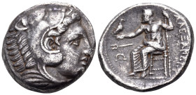 KINGS OF MACEDON. Alexander III 'the Great', 336-323 BC. Tetradrachm (Silver, 25 mm, 16.71 g, 9 h), Amphipolis, circa 332-326 BC. Head of Herakles to ...