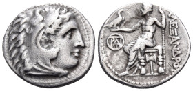 KINGS OF MACEDON. Alexander III 'the Great', 336-323 BC. Drachm (Silver, 19 mm, 4.04 g, 12 h), struck posthumously in the name and types of Alexander ...