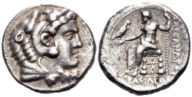 KINGS OF MACEDON. Alexander III 'the Great', 336-323 BC. Tetradrachm (Silver, 26 mm, 17.05 g, 1 h), struck posthumously, in the name and types of Alex...
