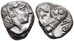 ATTICA. Athens. Circa 393-294 BC. Tetradrachm (Silver, 24 mm, 17.18 g, 9 h). Head of Athena with profile eye to right, wearing crested Attic helmet ad...