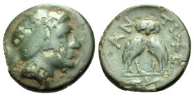 SELEUKID KINGS. Antiochos II Theos, 261-246 BC. (Bronze, 13 mm, 1.45 g, 9 h), Sigeum (?). Diademed head of Antiochos II to right. Rev. AN-TIOXE[ΩΝ] Do...