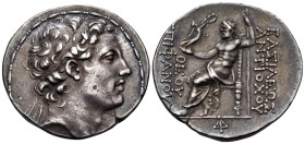 SELEUKID KINGS. Antiochos IV Epiphanes, 175-164 BC. Tetradrachm (Silver, 31.5 mm, 16.69 g, 12 h), Antioch on the Orontes, circa 173/2-169/8. Diademed ...