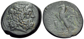 PTOLEMAIC KINGS OF EGYPT. Ptolemy II Philadelphos, 285-246 BC. Diobol (Bronze, 29 mm, 13.14 g, 12 h), Alexandria, c. 260s. Laureate head of Zeus to ri...
