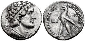 PTOLEMAIC KINGS OF EGYPT. Ptolemy VI Philometor, second reign, 163-145 BC. Tetradrachm (Silver, 26.5 mm, 13.45 g, 12 h), Paphos in Cyprus, Dated regna...