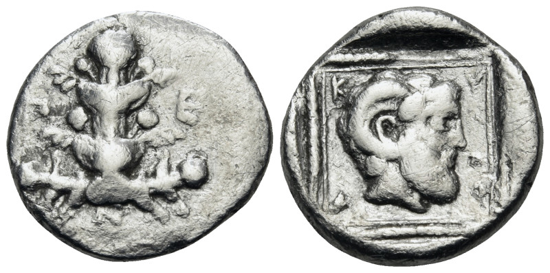 KYRENAIKA. Kyrene as a member of the Kyrenaica Pentapolis . Circa 450 BC. Drachm...