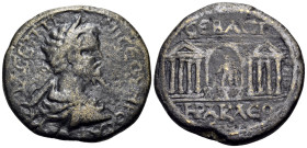 PONTUS. Sebastopolis-Herakleopolis. Septimius Severus, 193-211. (Bronze, 28 mm, 12.25 g, 11 h), Dated civic year HC (208) = 205-206. ΑΥ ΚΑΙ Λ CΕΠΤΙΜΙ ...