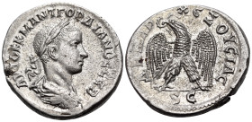 SYRIA, Seleucis and Pieria. Antioch. Gordian III, 238-244. Tetradrachm (Silver, 26.5 mm, 10.86 g, 11 h), 238-240. ΑΥΤΟΚ Κ Μ ΑΝΤ ΓΟΡΔΙΑΝΟC CΕΒ Laureate...