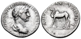 ARABIA. Bostra. Trajan, 98-117. Drachm (Silver, 19 mm, 3.25 g, 6 h), Struck in Rome for circulation in Arabia, 114-116. AYTOKP KAIC NEP TPAIANω APICTω...