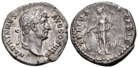 Hadrian, 117-138. Denarius (Silver, 18 mm, 3.31 g, 6 h), Rome, 133-135. HADRIANVS AVG COS III P P Laureate head of Hadrian to right. Rev. TELLVS STABI...