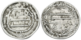 ISLAMIC, 'Abbasid Caliphate. time of Al-Mansur, AH 136-158 / AD 754-775. Dirham (Silver, 25.5 mm, 2.92 g, 9 h), Madinat al-Salam (Baghdad, Iraq), AH 1...