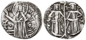 BULGARIA. Second Empire. Ivan Aleksandar and Mihail Asen IV, 1331-1355. Grosso (Silver, 19 mm, 1.35 g, 6 h). IC - XC Christ standing facing before thr...