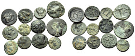 GREEK. Circa 5th-4th century BC. (Bronze, 13.00 g). Large lot of twelve (12) Greek bronzes from Skepsis, Kebren, Gargara, Lampsakos and Ephesos, varie...