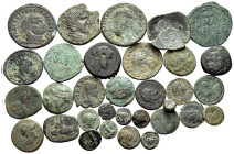 GREEK, ROMAN IMPERIAL, ROMAN PROVINCIAL, BYZANTINE. Circa 5th century BC to 12th century AD. (Bronze, 124.00 g). Large lot of thirty (30) Greek, Roman...