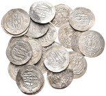 PERSIA, Tabaristan. Dabuyid rulers, 7th-8th century. (Silver, 42.00 g). Large lot of twenty-two (22) Tabaristan hemidrachms, varied surfaces and tonin...