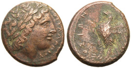 Sicily, Syracuse, temp. Hiketas II Æ22