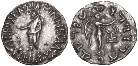 Indo-Skythians, Maues AR Tetradrachm