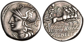 M. Baebius Q.f. Tampilus. AR Denarius