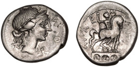 Mn. Aemilius Lepidus AR Denarius