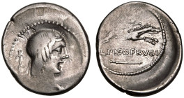 L. Calpurnius Piso Frugi AR Denarius