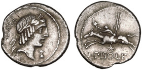 L. Calpurnius Piso Frugi AR Denarius