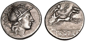 L. Rutilius Flaccus AR Denarius