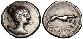 C. Postumius AR Denarius