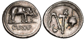 Julius Caesar AR Denarius